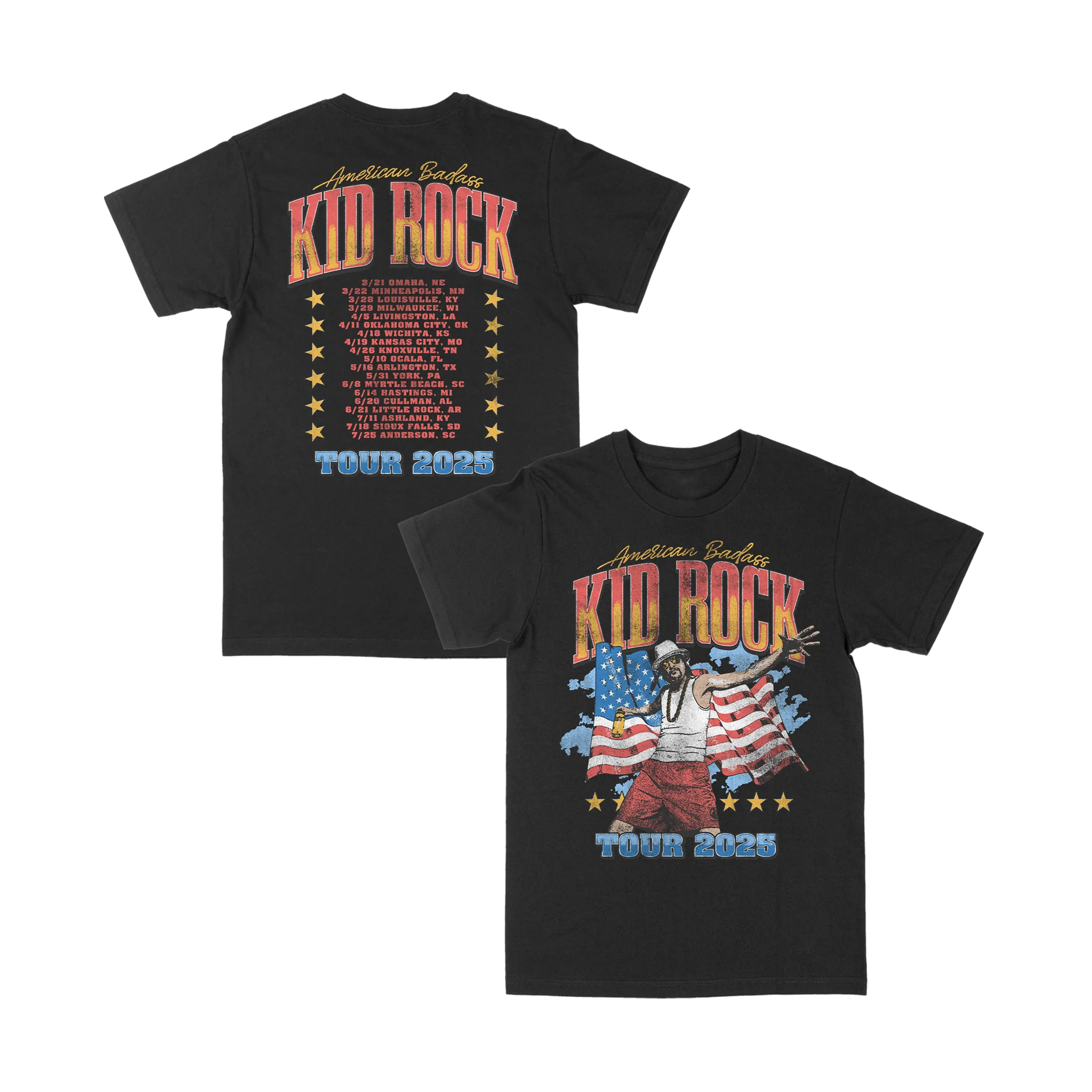 America Photo Flag Tour Tee