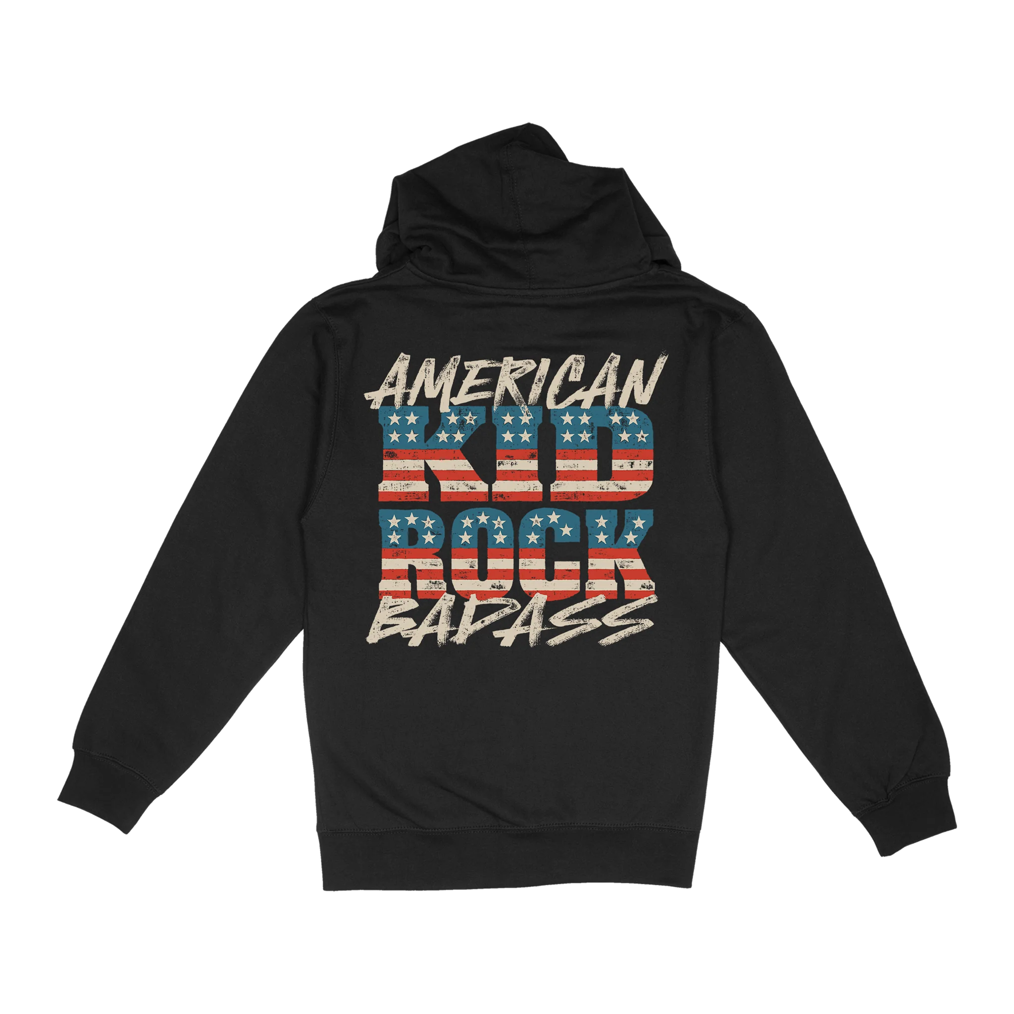 Flag Blocks Black Zip Hoodie - Image 3