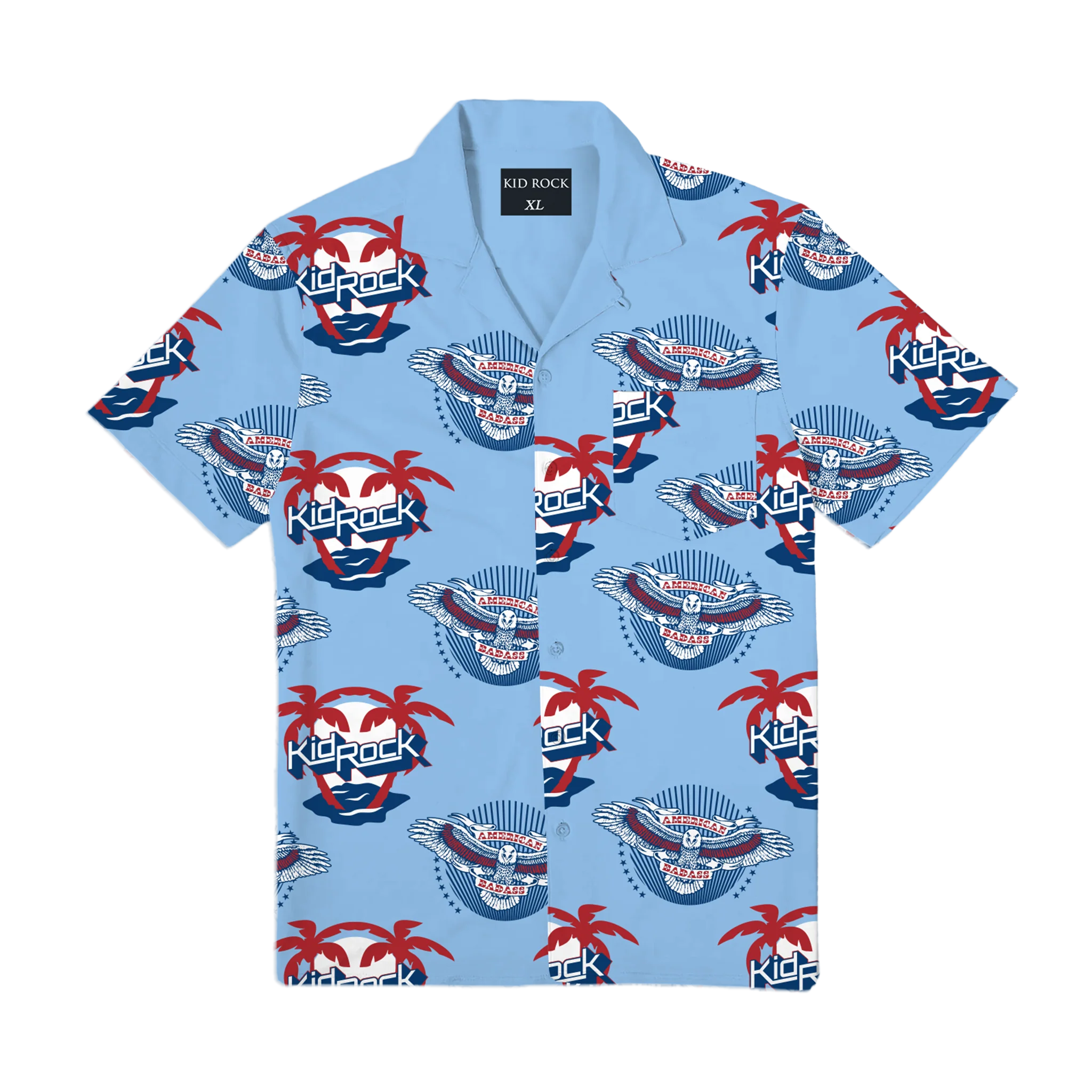 Free Vacation Blue Hawaiian Shirt